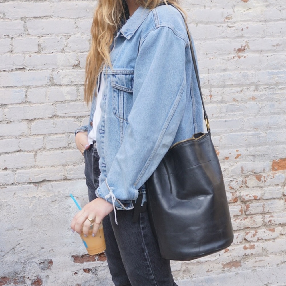 Madewell Bucket Bag in Black
